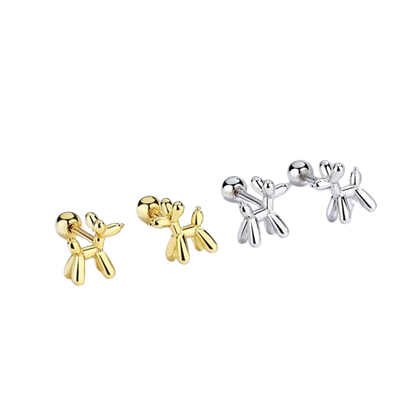 S925 Balloon Dog Earrings