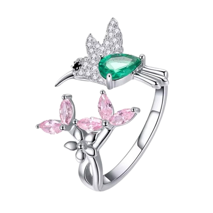 S925 Hummingbird Ring