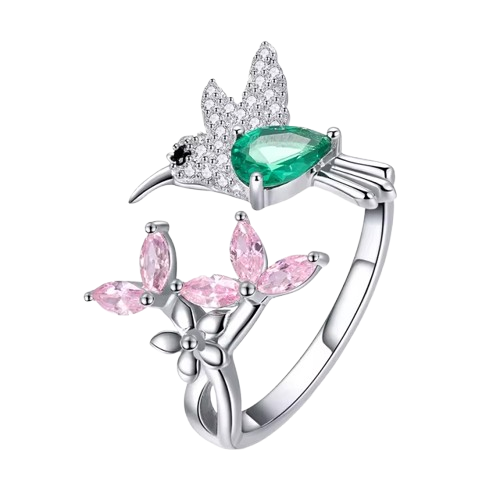 S925 Hummingbird Ring