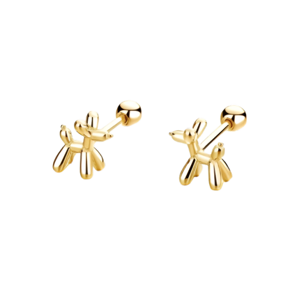 S925 Balloon Dog Earrings