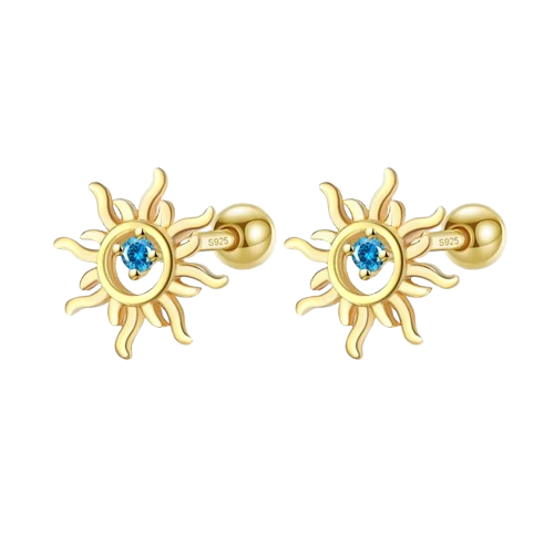 S925 Sunshine Stud Earrings