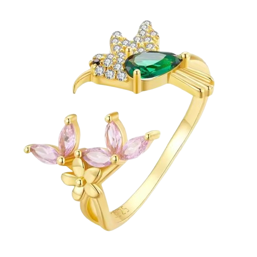 S925 Hummingbird Ring