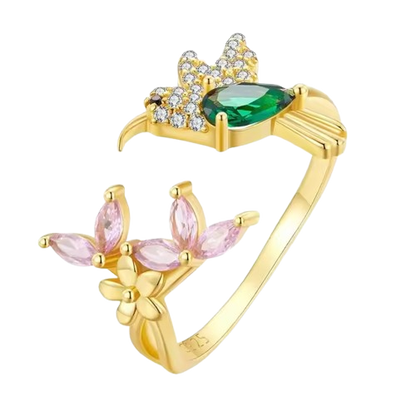 S925 Hummingbird Ring