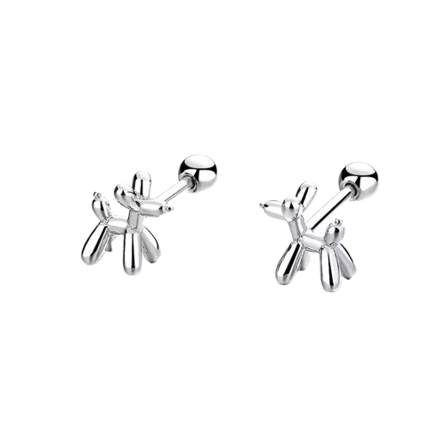 S925 Balloon Dog Earrings