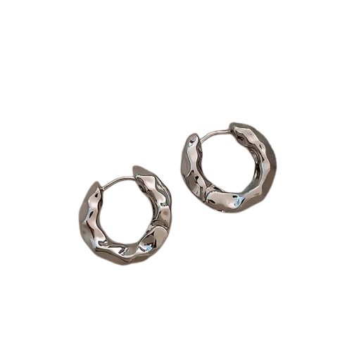 S925 Textured Earrings