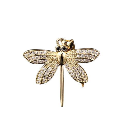 Golden Dragonfly Necklace