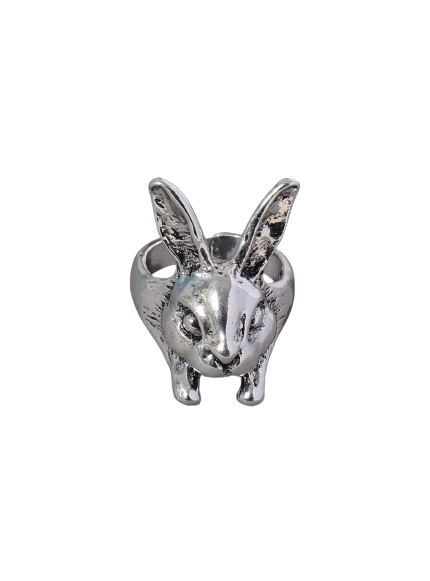 Silver Rabbit Ring