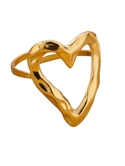 S925 Heart Wire Ring