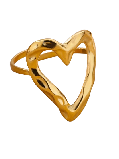 S925 Heart Wire Ring