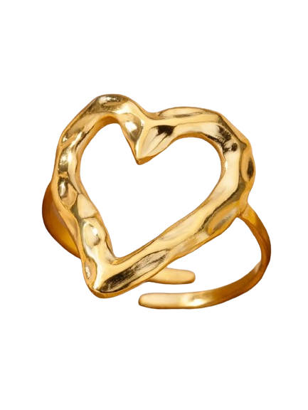 S925 Heart Wire Ring