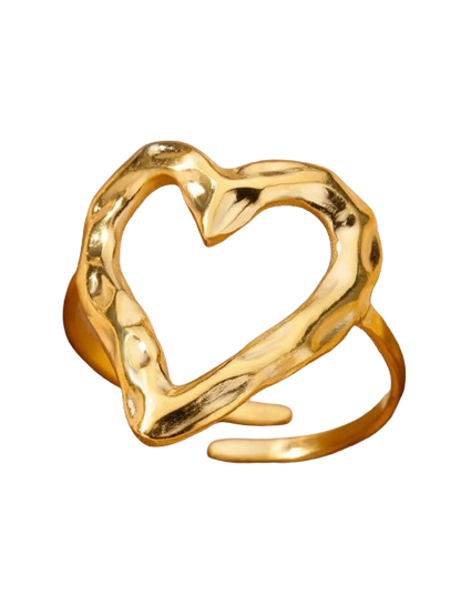 S925 Heart Wire Ring