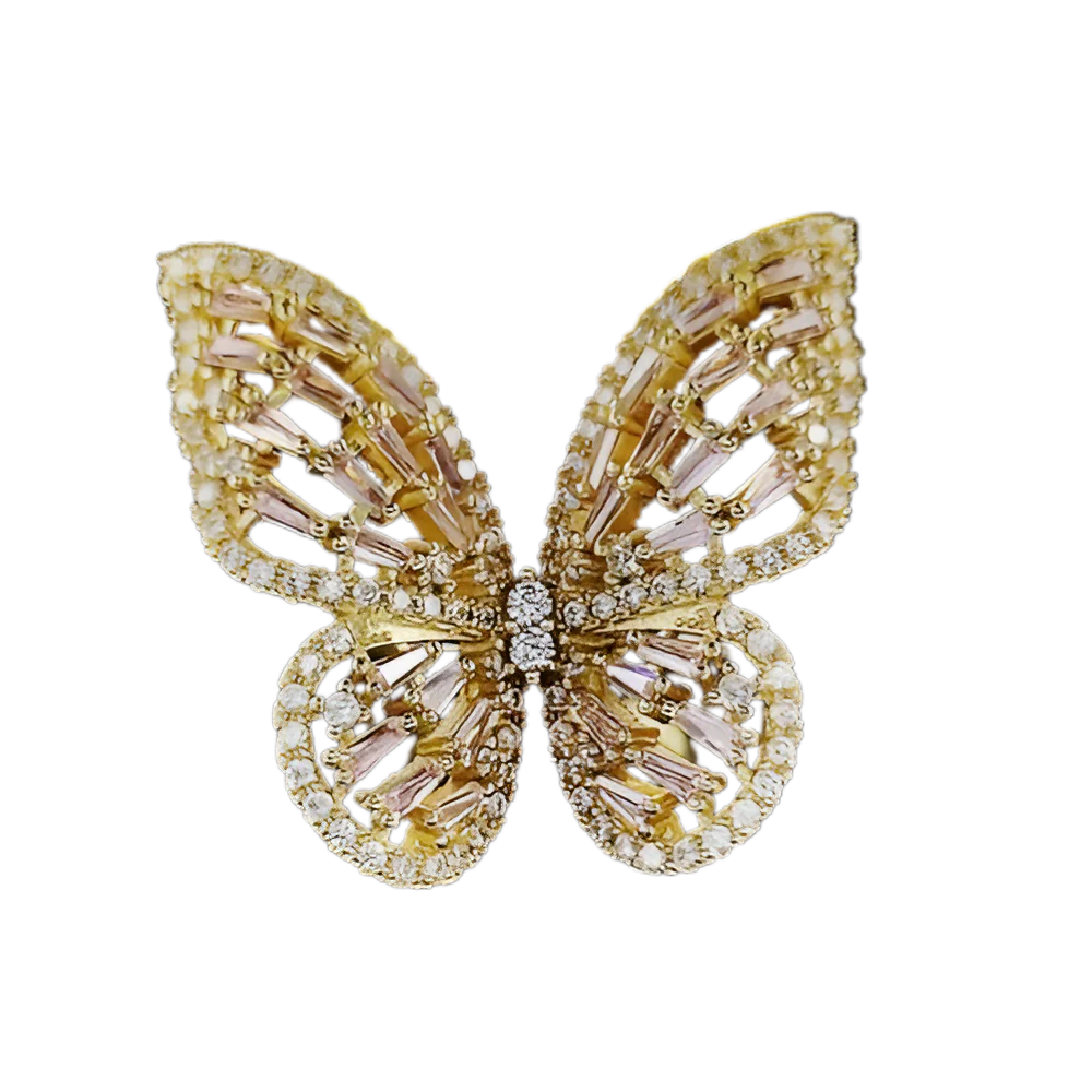 S925 Butterfly Sparkle Ring